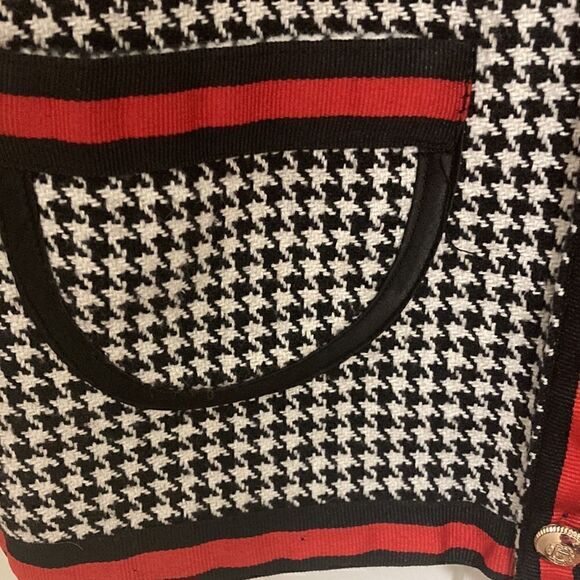 Bonnie’s Gift Girls Houndstooth Wool Blend Cardigan Style Jacket. Size 10. - Picture 3 of 8